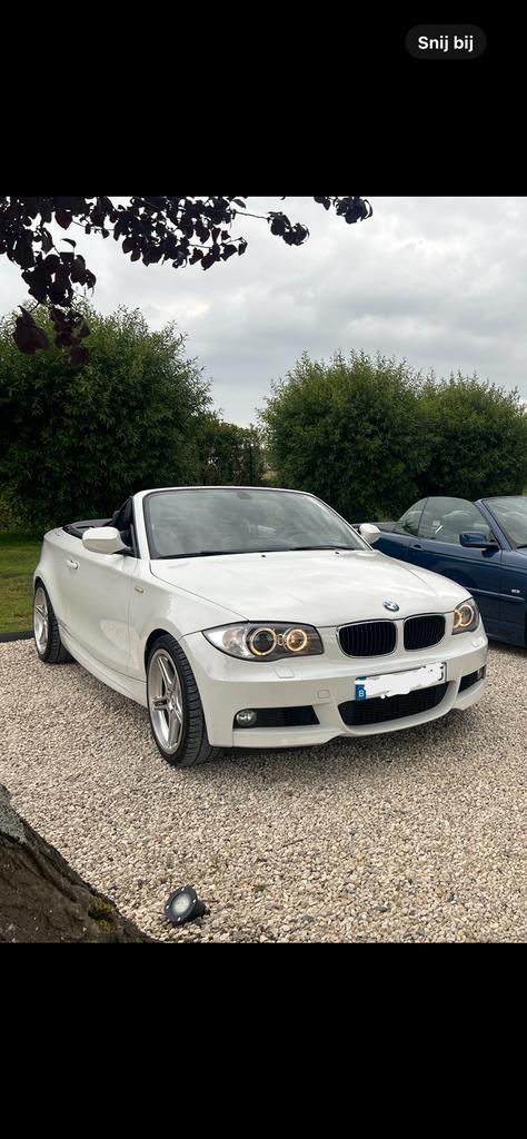 BMW E88 118d cabrio M-pack, 1995 cc, Zwart, 4 cilinders, Cabriolet