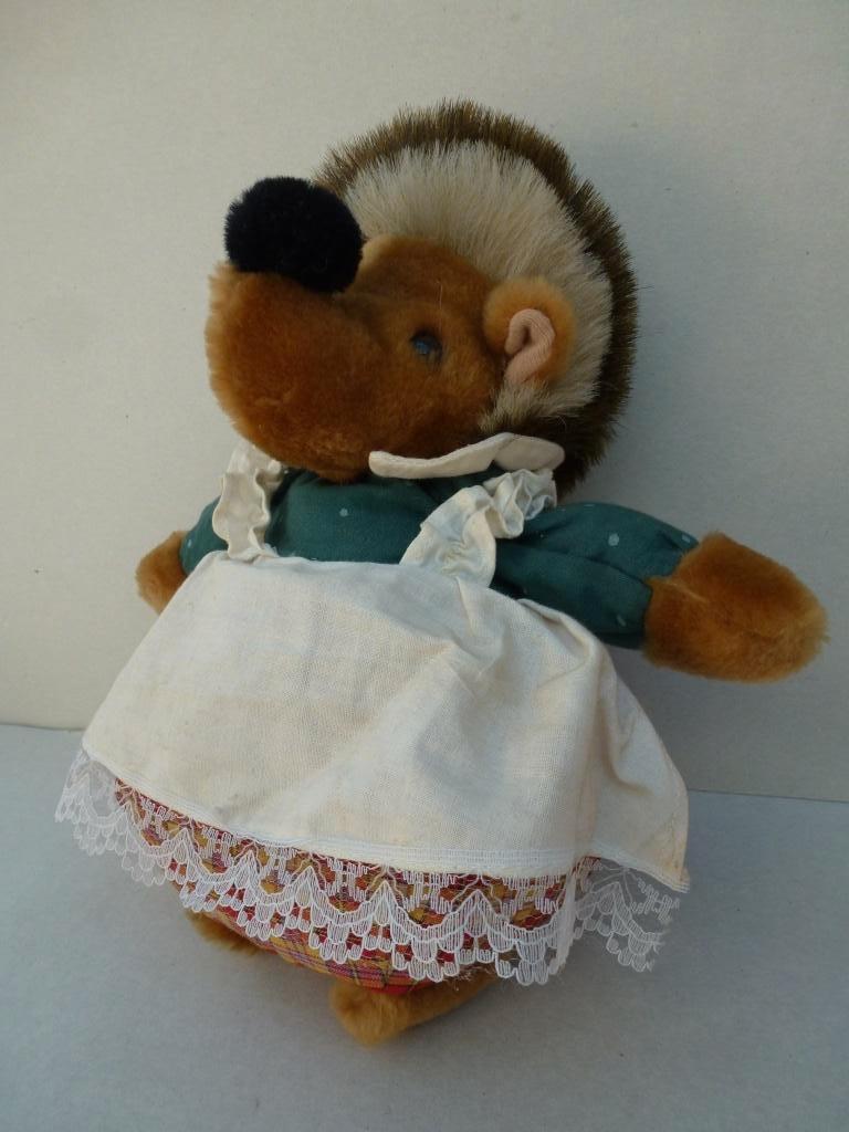 hérisson en peluche avec tablier, Enlèvement ou Envoi, Utilisé, Autres types