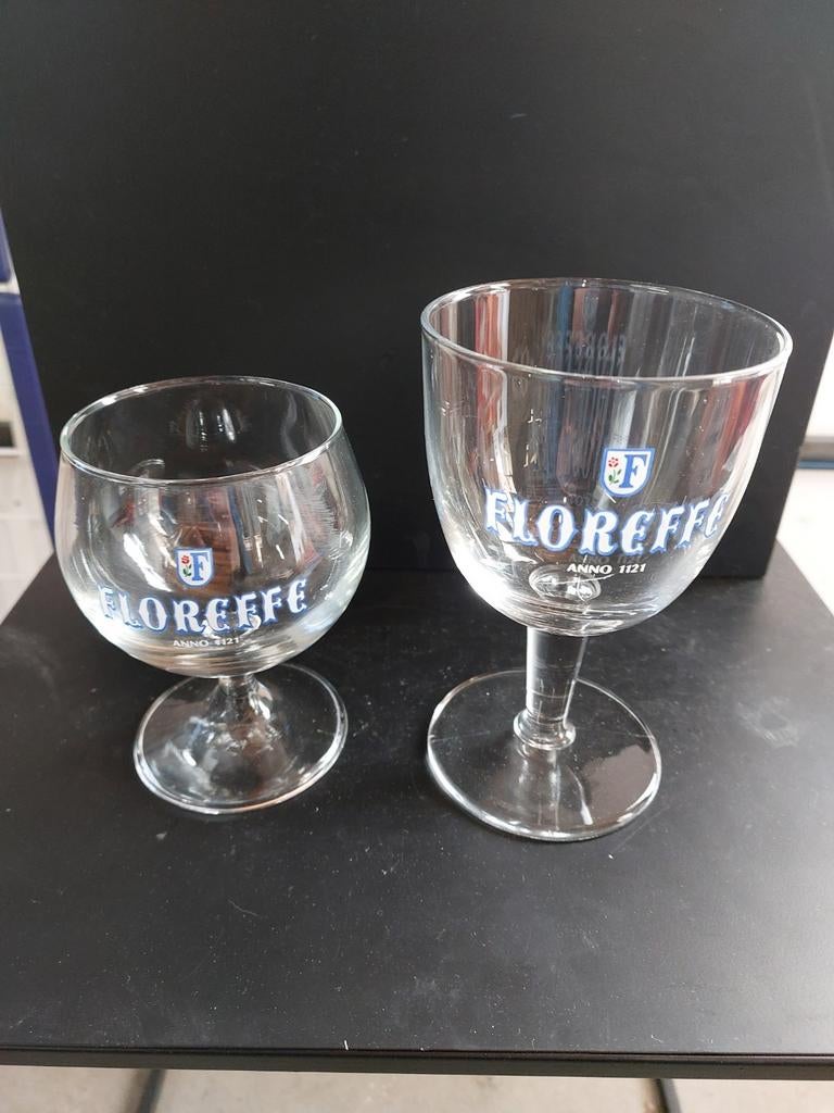 Floreffe bierglazen, Ophalen of Verzenden, Zo goed als nieuw, Bierglas