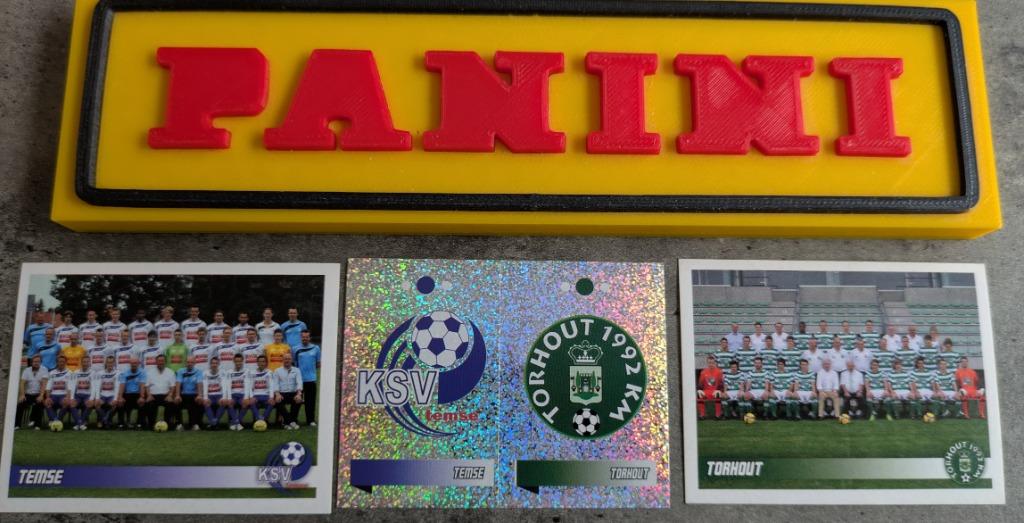 PANINI FOOTBALL 2011 3X STICKERS  513/4/5/516 TEMSE/TORHOUT, Verzenden, Nieuw