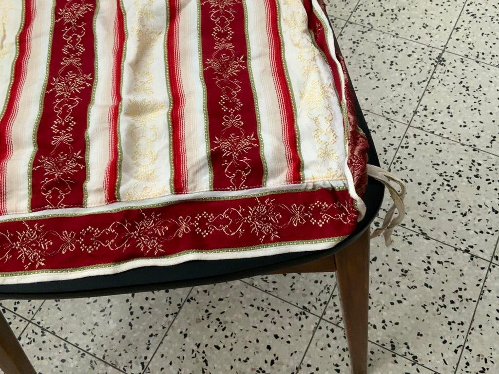 2 handgemaakte hoezen voor stoelkussens, Ophalen of Verzenden, Zo goed als nieuw, Rood