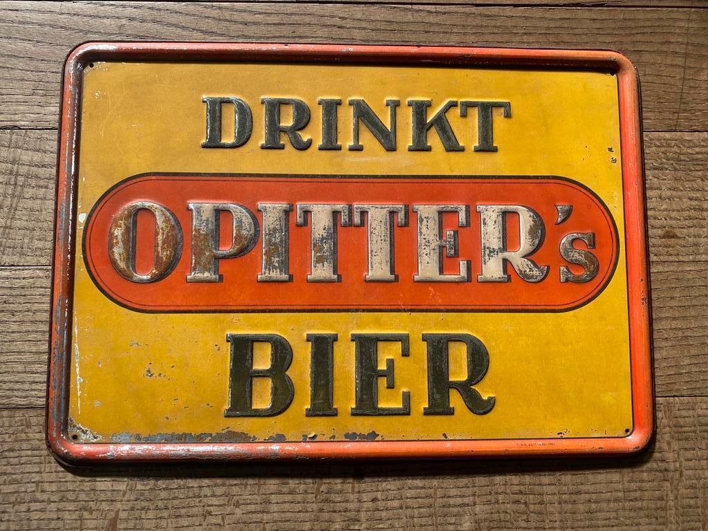 brouwerij St-Jozef / brouwerij Cornelissen Opitter 1951, Verzamelen, Biermerken, Ophalen of Verzenden, Gebruikt, Reclamebord, Plaat of Schild