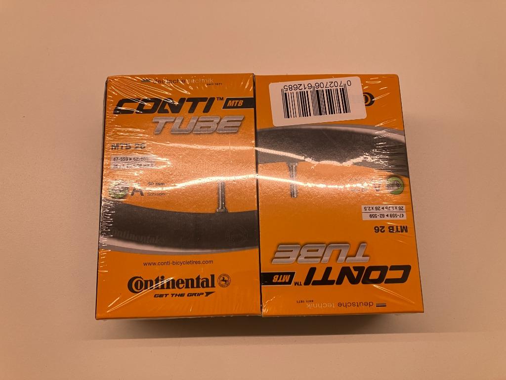 2x Continental MTB conti tube binnenband 26" *NIEUW*, Enlèvement ou Envoi, Neuf, Pneu, Continental