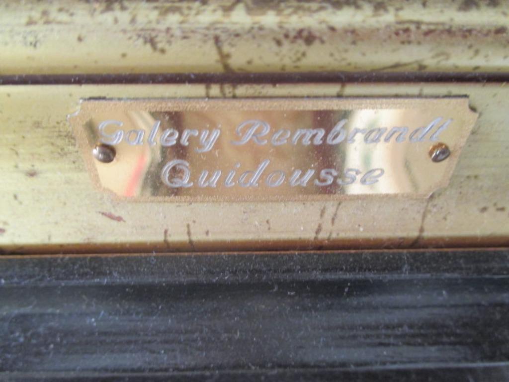Galery Rembrandt - Quidousse Gaston (1938-1998) - 82x72 cm, Antiek en Kunst, Ophalen, Doek