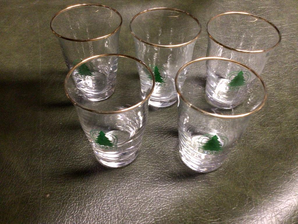 Spar jenever glaasjes  5 stuks, Collections, Verres & Petits Verres, Enlèvement ou Envoi