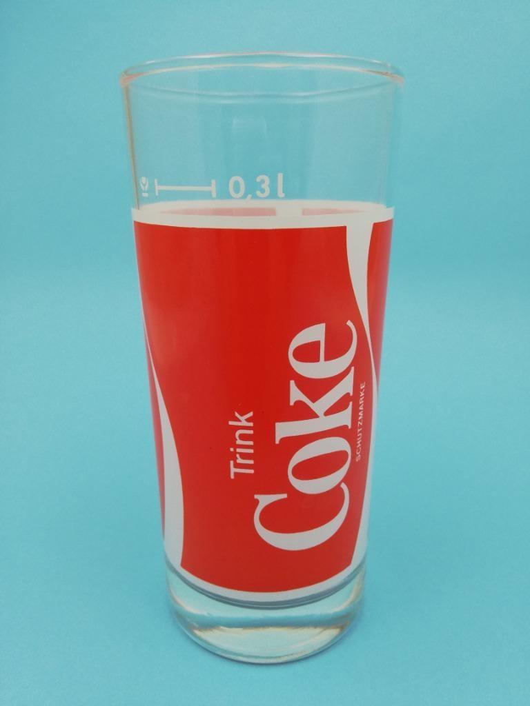 1 glas Trink Coca-Cola Coke 0.3L Koffeinhaltige Limonade DE, Verzamelen, Ophalen of Verzenden, Nieuw, Frisdrankglas