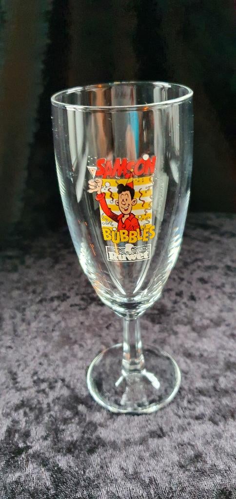 Samson bubbles glaasje, Ophalen