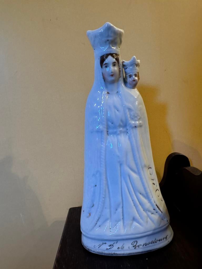 Antieke porseleinen Notre Dame de Bonsecours, Antiquités & Art, Enlèvement ou Envoi