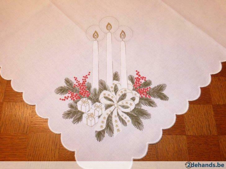 kerstnapje :  80 cm x 80 cm -  zo goed als nieuw, Huis en Inrichting, Keuken | Textiel, Ophalen of Verzenden, Gebruikt