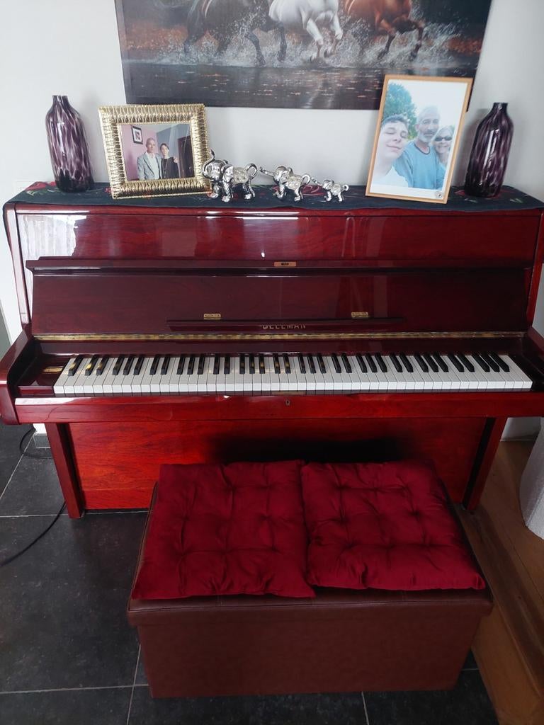 Piano droit bellman acajou, Enlèvement, Piano