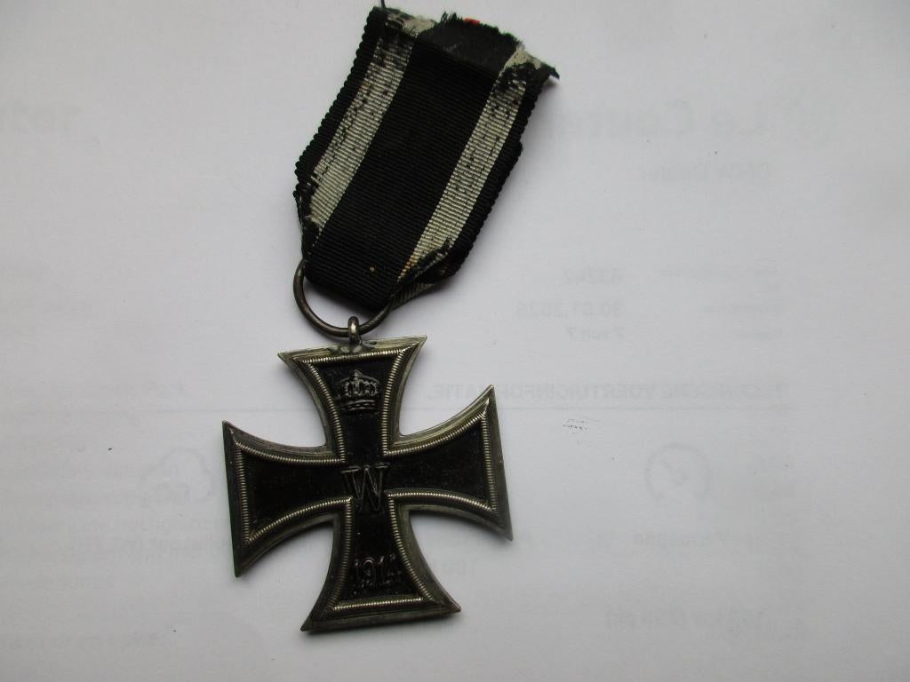 WW1 ijzeren kruis 2de klasse, Verzamelen, Ophalen of Verzenden