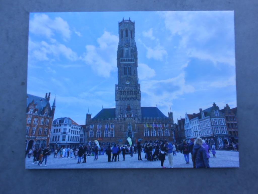 Cadre photo Bruges Belfort 80 x 60, Enlèvement, Comme neuf, 75 à 100 cm, Imprimé