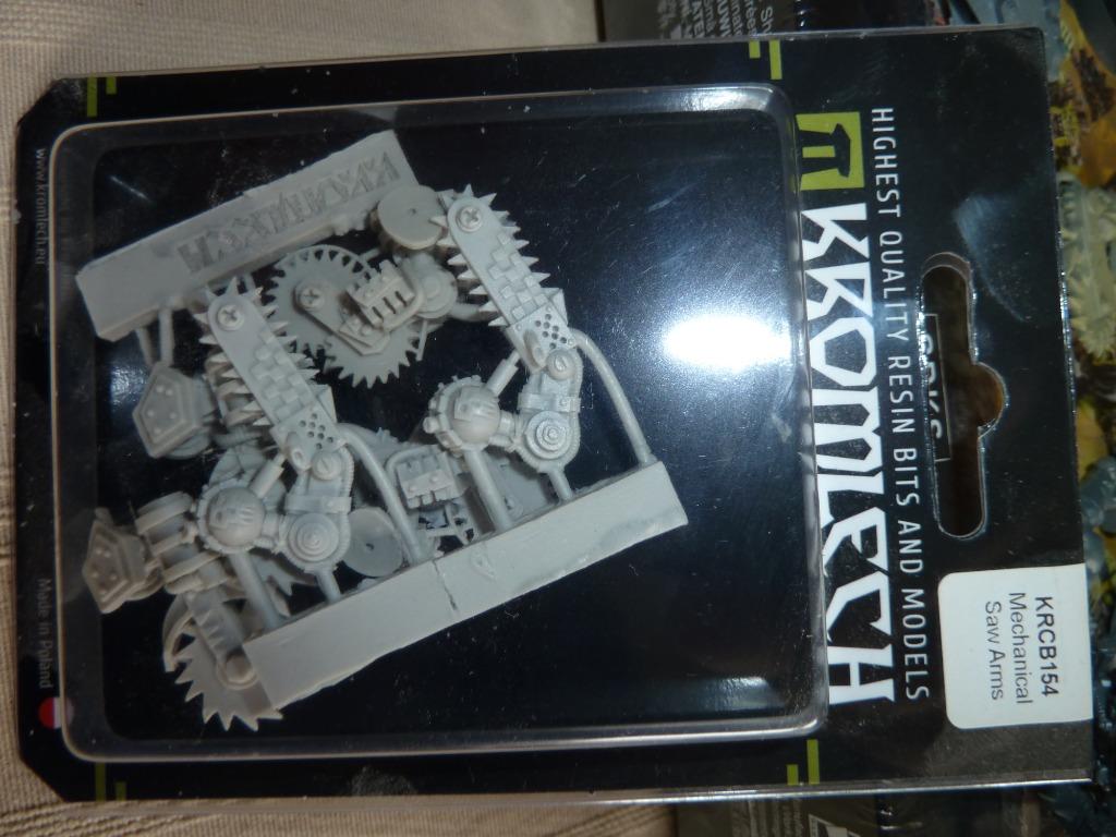 WARHAMMER 40K ORK MECHANICAL SAW ARMS 6PCS RESIN "KROMLECH", Ophalen, Nieuw, Warhammer 40000, Accessoires