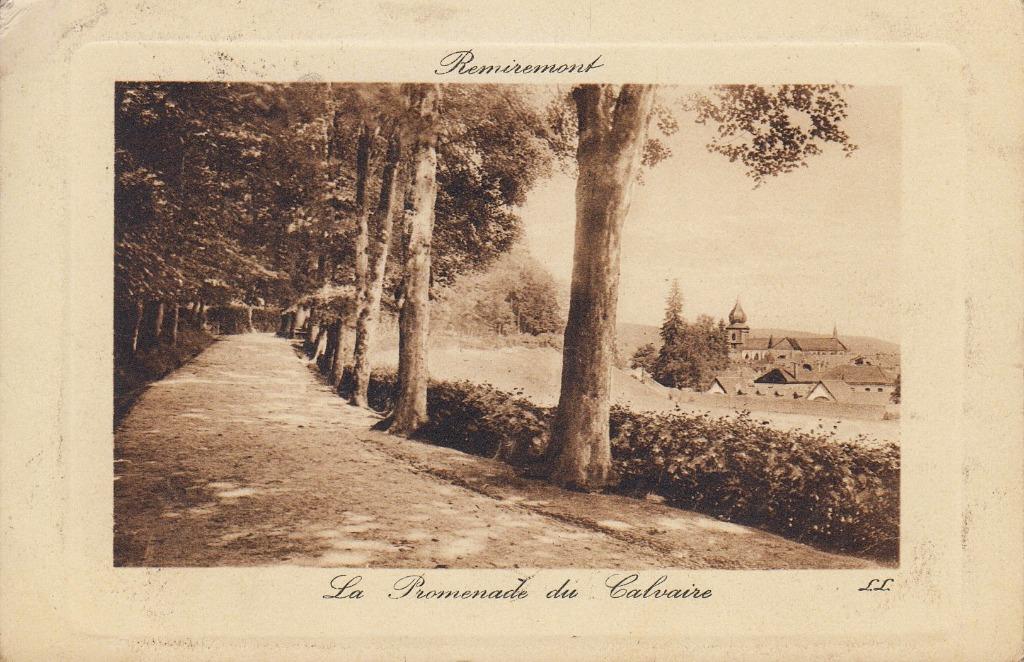 1906 - FRANCE - Remiremont : La Promenade du Calvaire, Envoi, Avant 1920, Affranchie, France