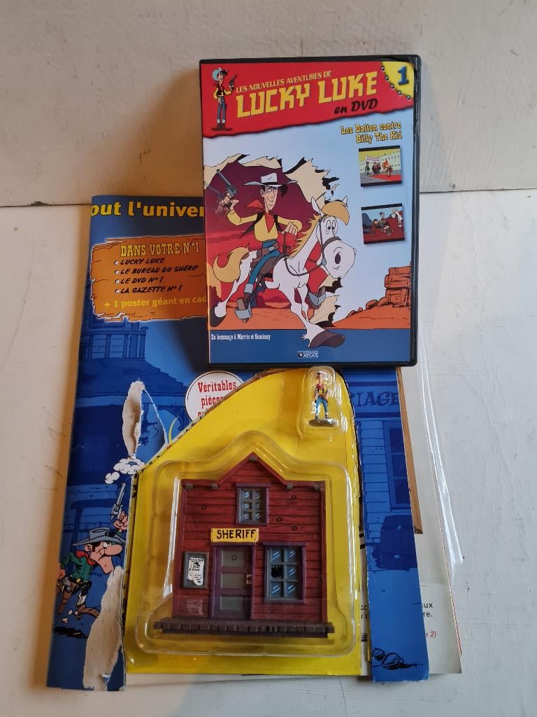 DVD Lucky Luke + bureau du shérif + Lucky Luke + affiche, Enlèvement ou Envoi, Neuf, dans son emballage
