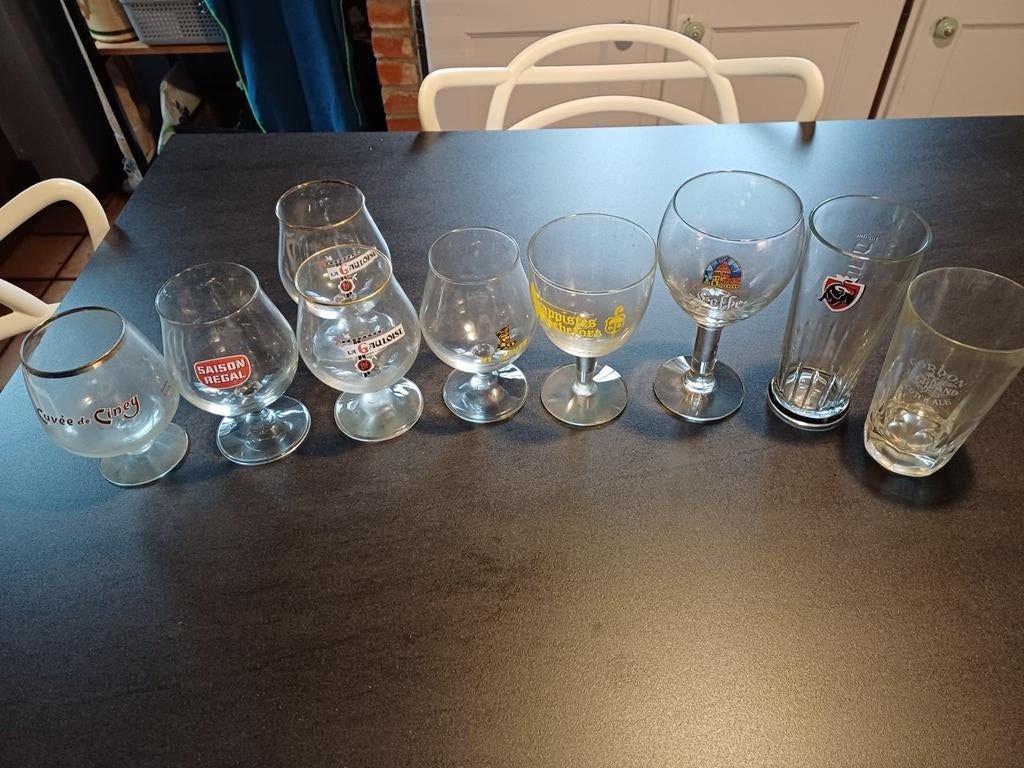 Verres à bières de collections., Enlèvement, Comme neuf