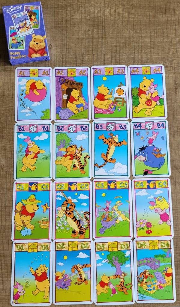 Disney kwartet: Winnie the Pooh & friends, Ophalen of Verzenden, Zo goed als nieuw, Kwartet(ten)