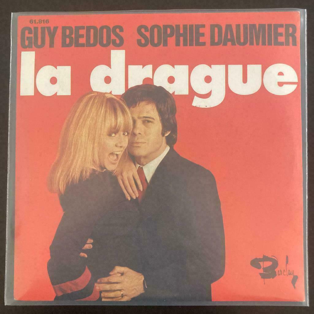 7" Guy Bedos & Sophie Daumier - La Drague (BARCLAY 1973) VG+, Gebruikt, Verzenden, 7 inch, Single