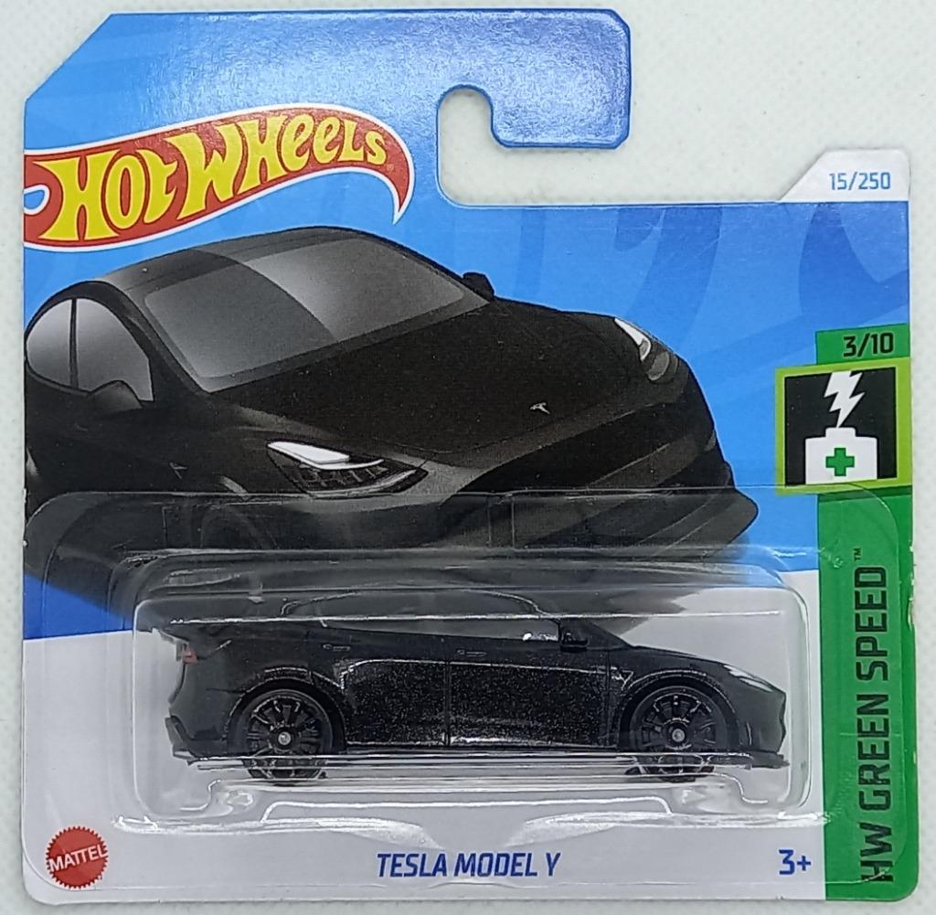 Hotwheels Tesla Model Y (zwart/blauw), Hobby en Vrije tijd, Verzenden, Nieuw, Auto