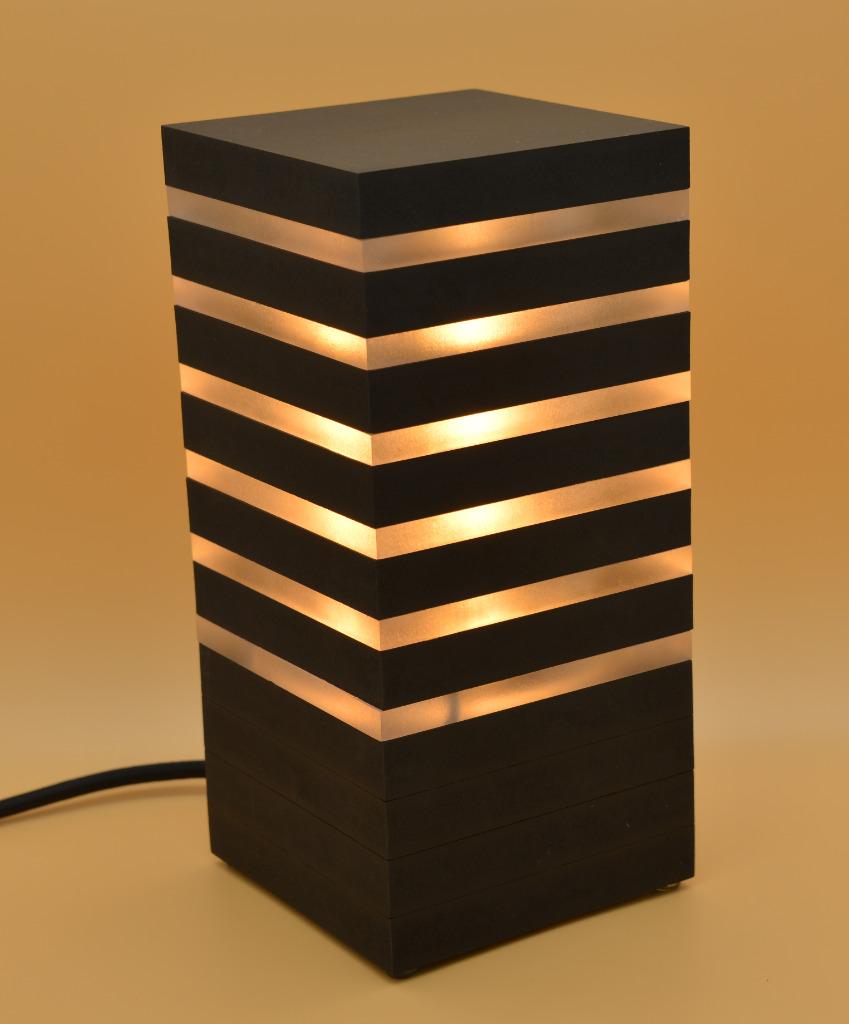 Lampe Design LED Cube Blanc Chaud - Artisanat, Ophalen of Verzenden, Nieuw, Hout