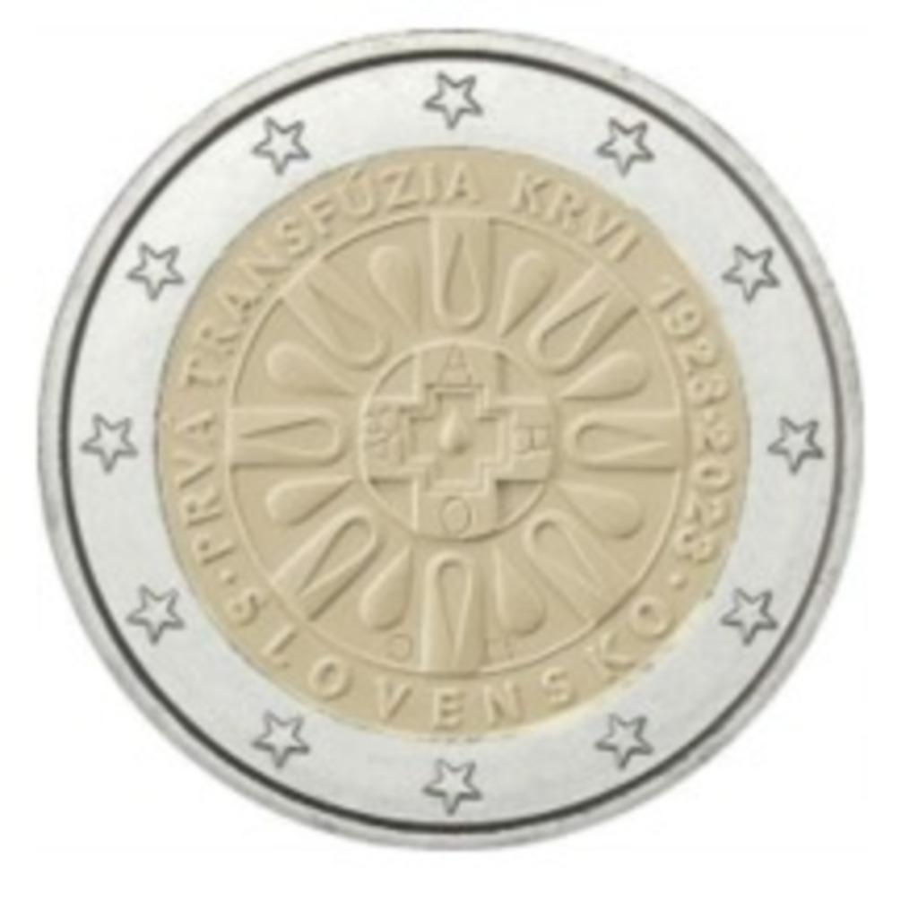 2 euro Slowakije 2023 Bloedtransfusie, Ophalen of Verzenden, Slowakije, 2 euro