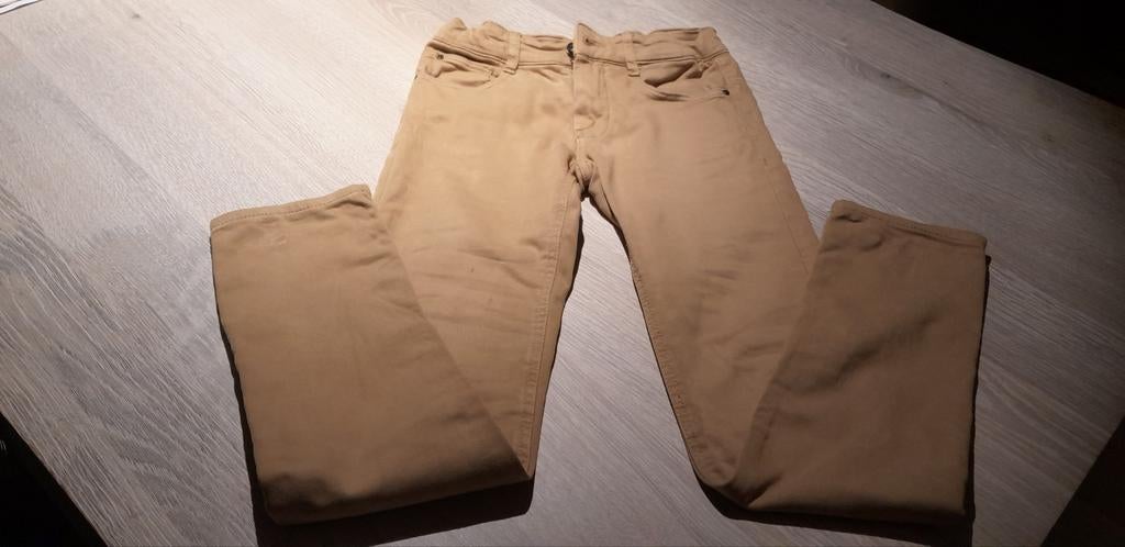 Beige lange broek, maat 146, Ophalen, Gebruikt, Broek