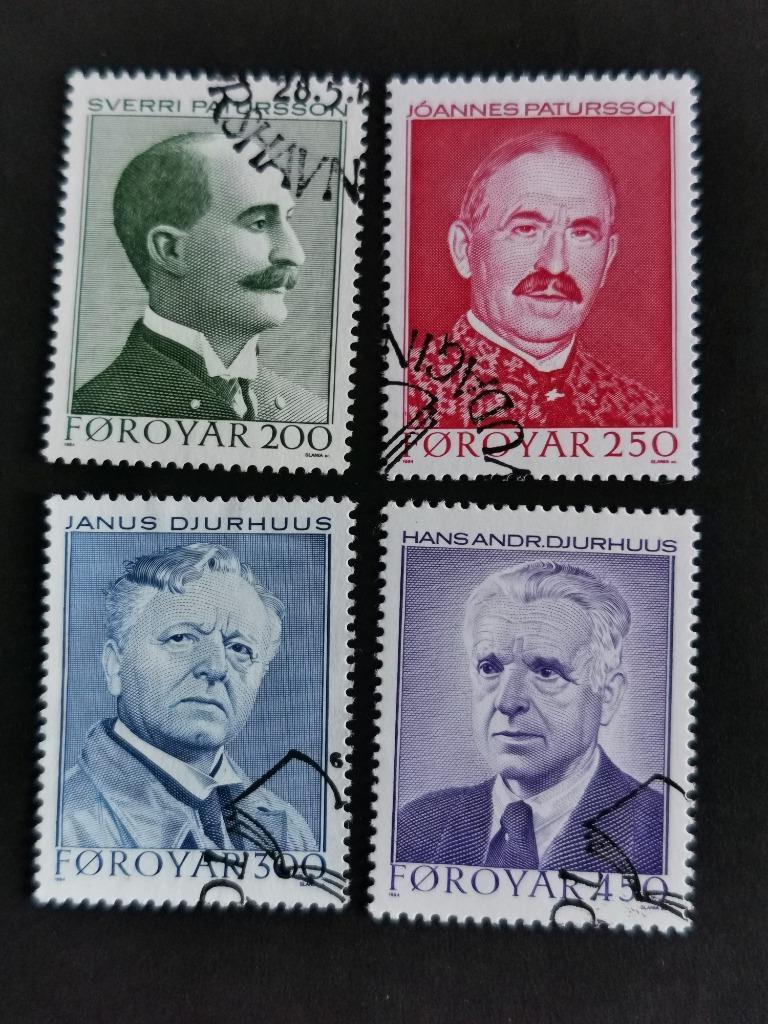 Îles Féroé/Foroyar 1984 - personnes célèbres, Timbres & Monnaies, Timbres | Europe | Scandinavie, Enlèvement ou Envoi, Danemark