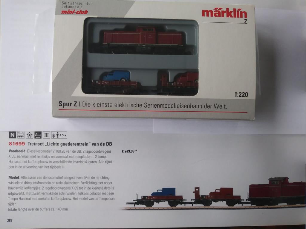 Nieuw Marklin 81699 Treinset"lichte goederentrein", Ophalen of Verzenden, Nieuw, Treinset