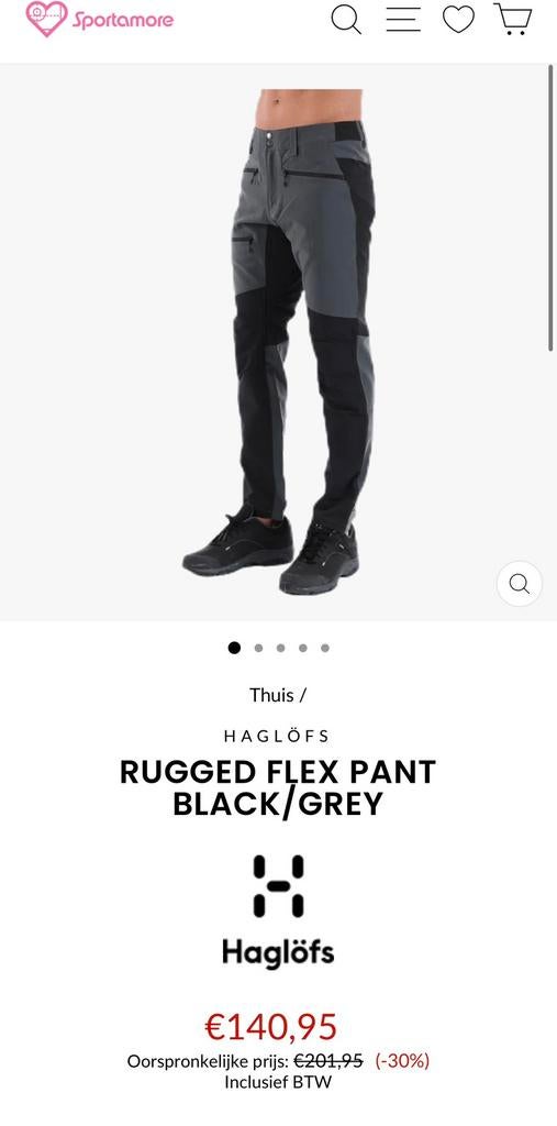 Haglöfs rugged flex pant men & women, Ophalen of Verzenden, Nieuw, Maat 48/50 (M), Overige kleuren