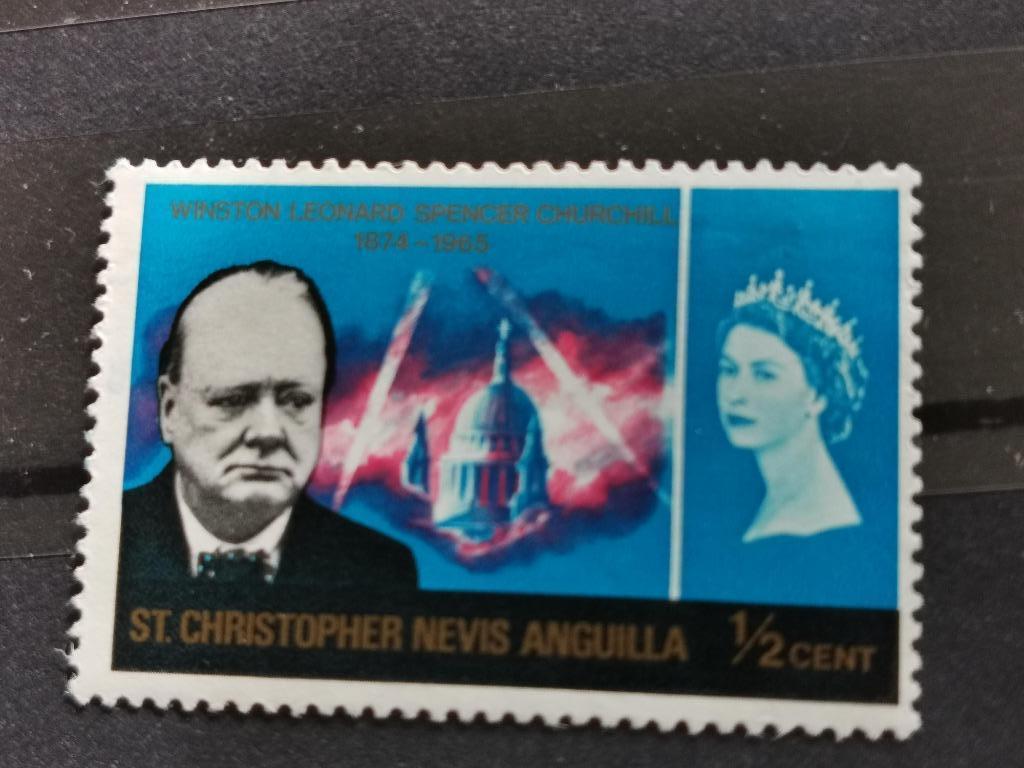 St Christopher-Nevis-Anguilla 1966 - Winston Churchill *, Ophalen of Verzenden, Postfris, Noord-Amerika