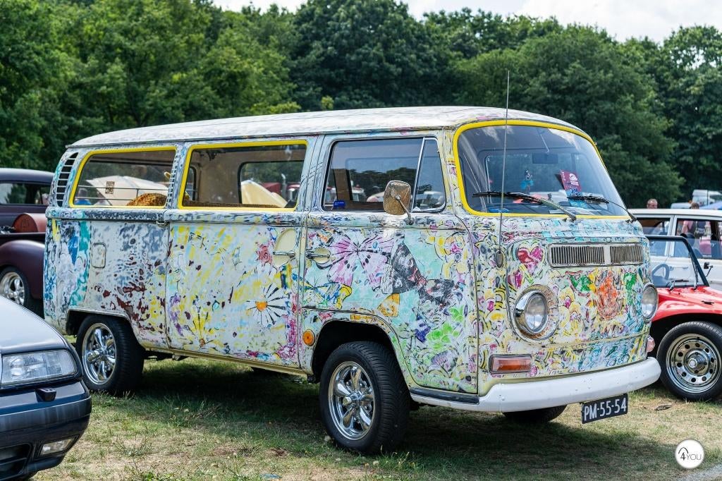 Volkswagen T2a 1968 "Flower Child", Auto's, 4 deurs, Achterwielaandrijving, Overige kleuren, Particulier