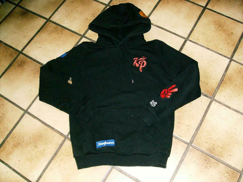 zwarte hoodie van knolpower  mt 158-164, Kinderen en Baby's, Ophalen of Verzenden, Gebruikt, Trui of Vest