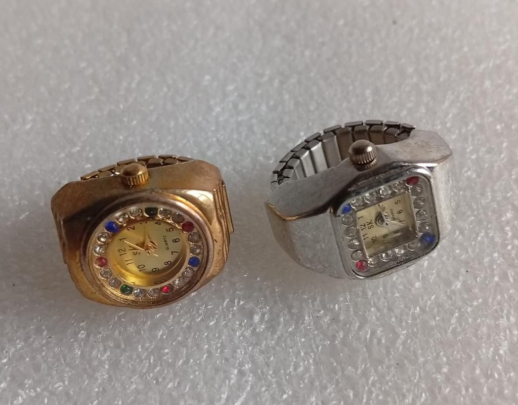 vintage horloge ringen, Handtassen en Accessoires, Ringen, Goud, Goud, Ophalen of Verzenden
