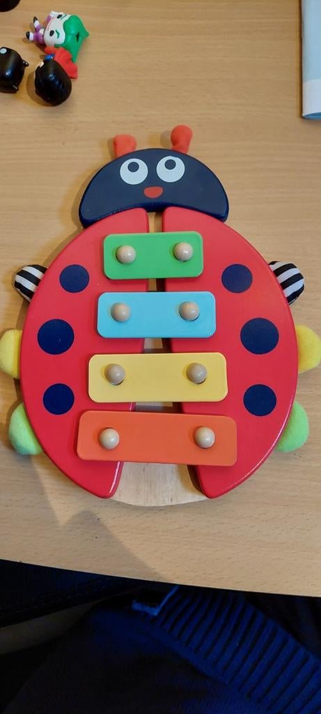 Xylophone en forme de coccinelle en bois, Enfants & Bébés, Enlèvement ou Envoi, Utilisé, Autres types