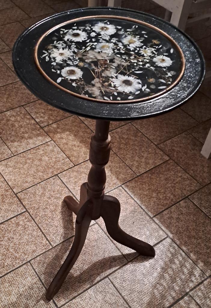 Bijzettafeltje, Ophalen, Zo goed als nieuw, Rond, Hout