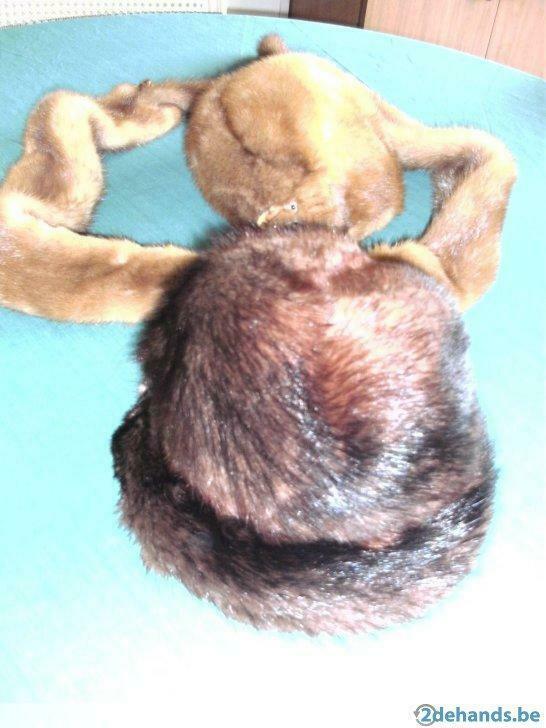 Pelsen hoed donker bruin, Porté