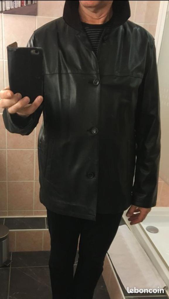 Heren zwarte lamsleren jas kircilar maat 52, Kleding | Heren, Maat 52/54 (L), Verzenden, Zwart, Kircilar