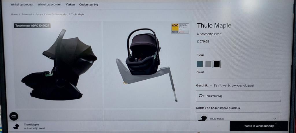 Thule Maple autostoel nieuw, Kinderen en Baby's, Ophalen, Nieuw