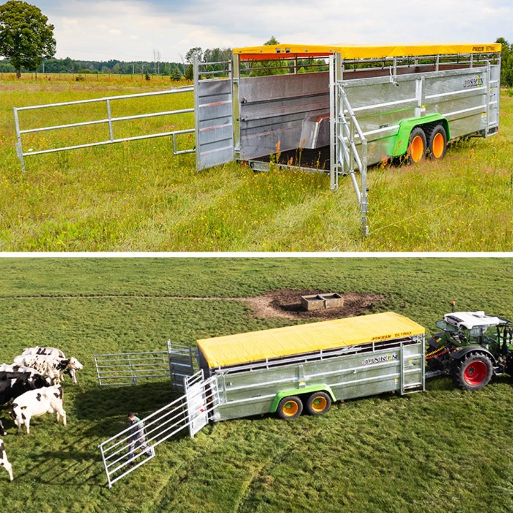 Zoek een veewagen die hydraulisch kan zakken, Ophalen