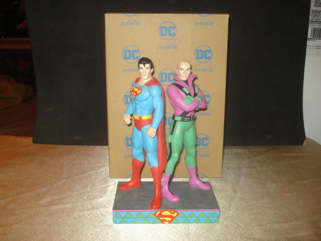 Statuette Superman vs. Lex luthor Résine DC Comics Jim Shore, Ophalen of Verzenden, Nieuw, Mens