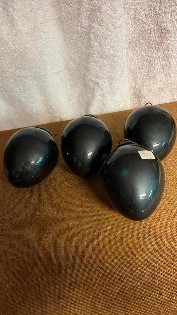 4 oude glazen kerstballen, Ophalen, Zo goed als nieuw