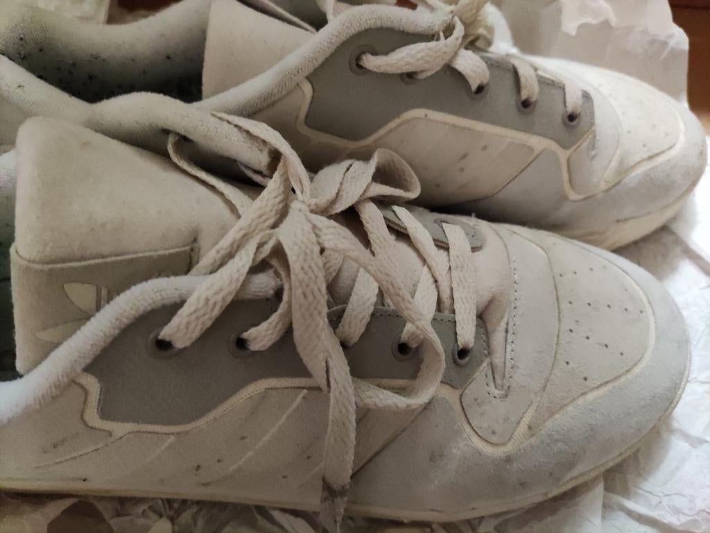 Adidas vintage sneakers - offwhite + grey, size: 45, Enlèvement ou Envoi, Porté