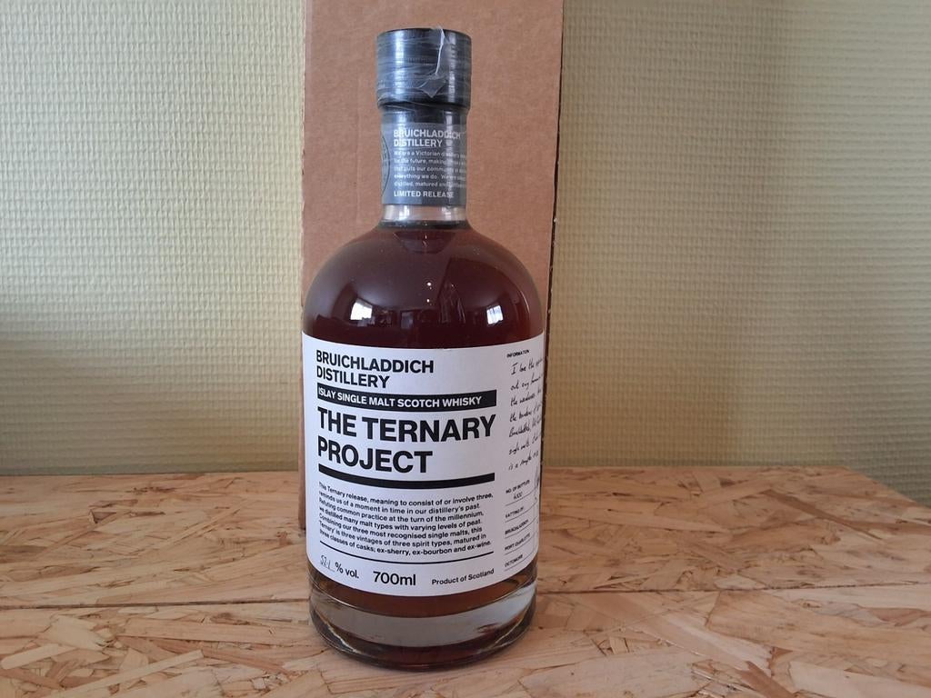 Whisky -- Bruichladdich The Ternary Project, Verzamelen, Wijnen, Ophalen of Verzenden, Zo goed als nieuw