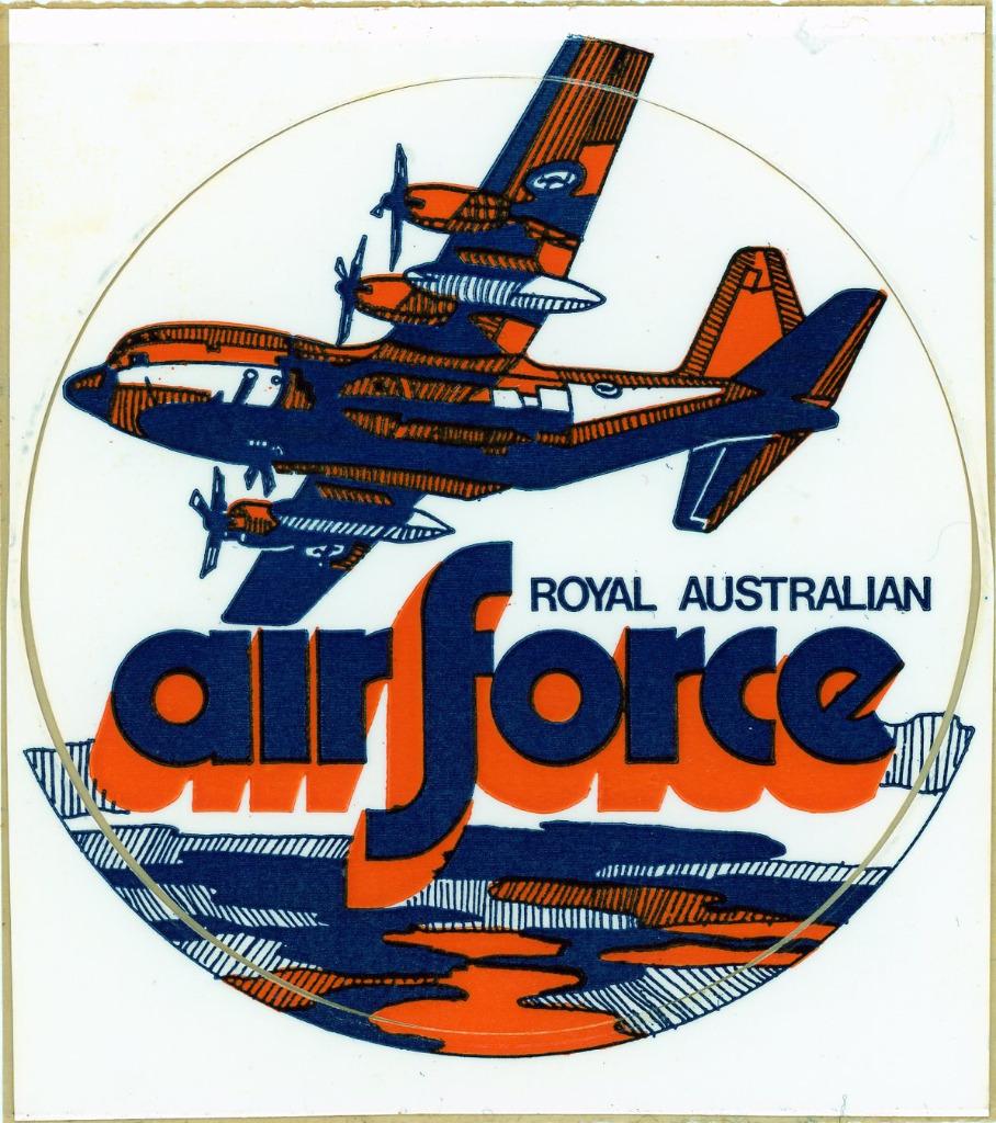 zelfklever - vliegtuig C-130 Herucles - Luchtmacht Australië, Verzamelen, Verzenden, Luchtmacht, Overige typen