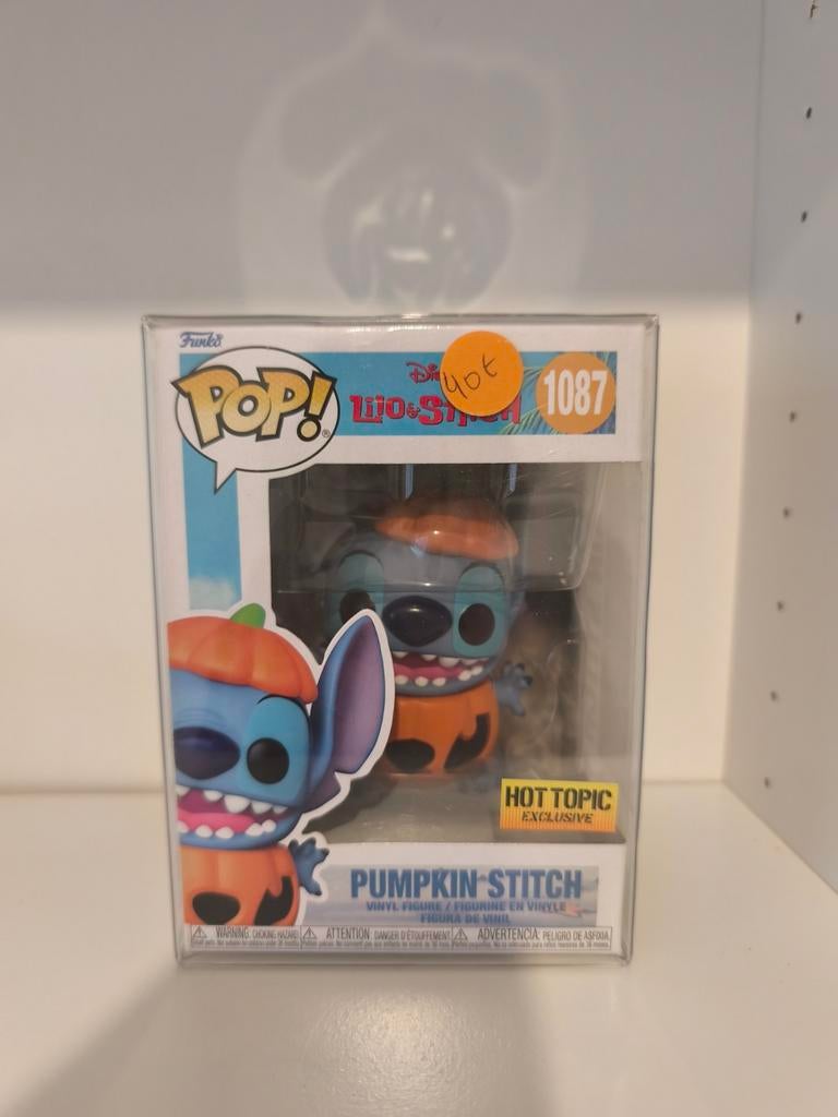 Funko Pop Pumpkin Stitch Disney 1087, exclusief voor Hot Top, Ophalen
