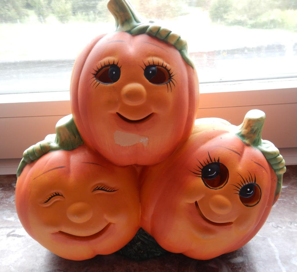 HALLOWEEN, Trio de potirons pour bougie(s)., Enlèvement ou Envoi