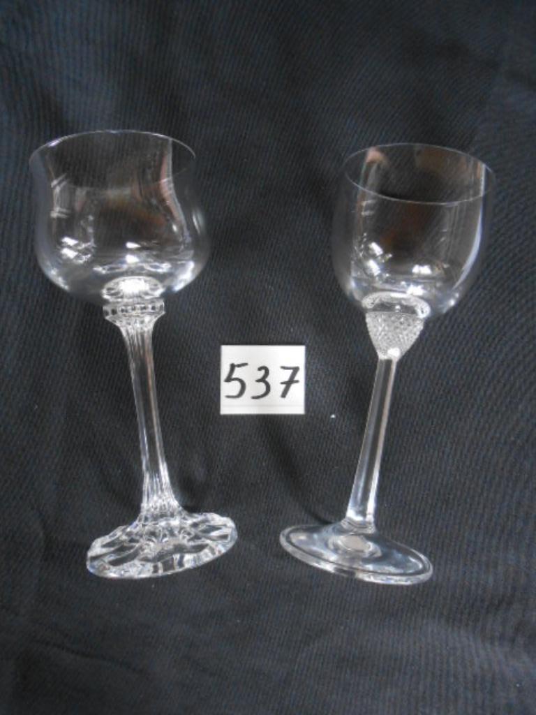 Villeroy & Boch glazen glas kristal 2 verschillende, Huis en Inrichting, Ophalen of Verzenden, Zo goed als nieuw, Glas, Glas of Glazen