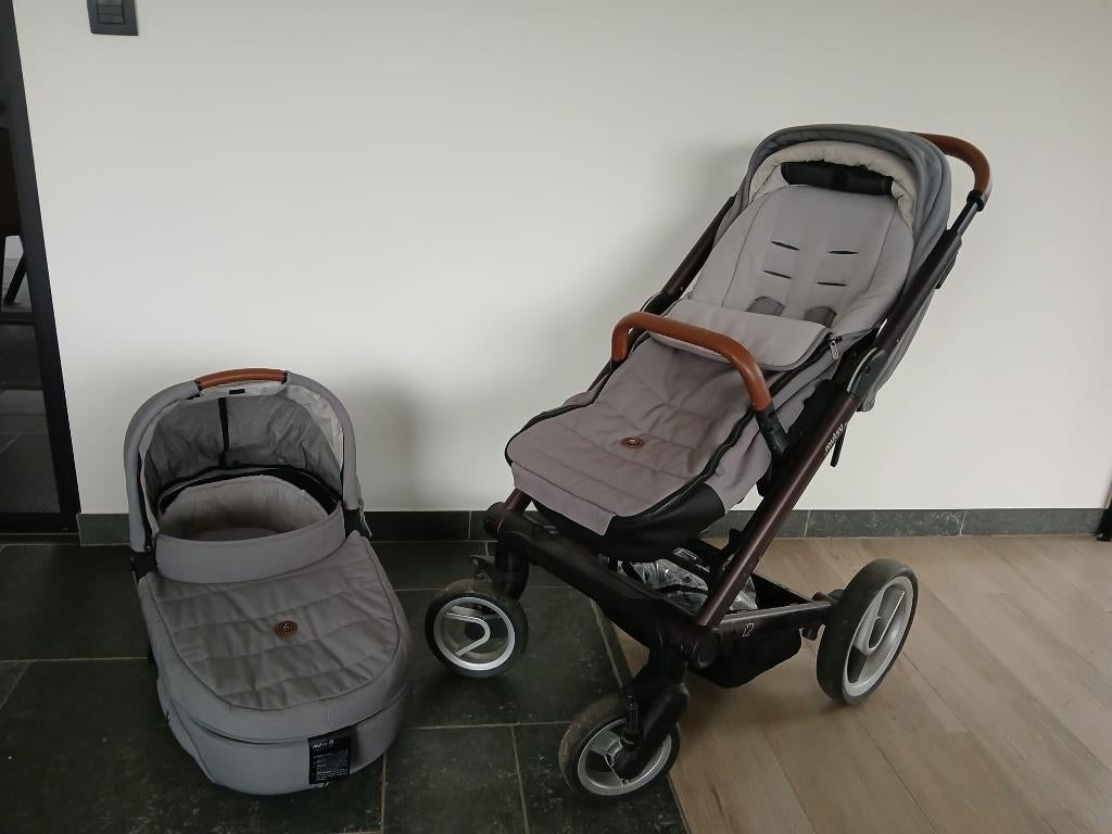 Mutsy I2 buggy - heritage concrete, Ophalen, Gebruikt, Overige merken, Verstelbare rugleuning