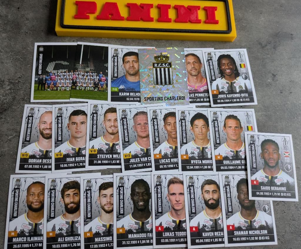 LOT DE 21 AUTOCOLLANTS PANINI FOOTBALL 2020/21 SP.CHARLEROI, Enlèvement ou Envoi, Neuf