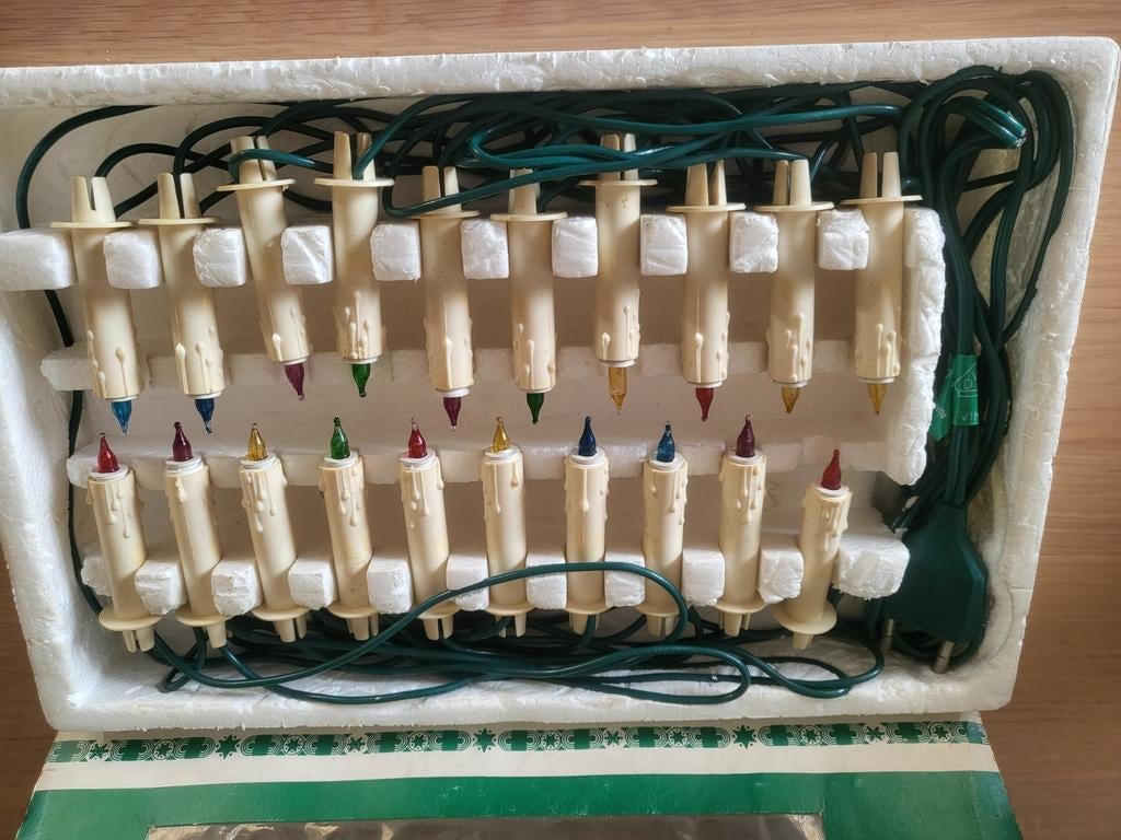 Nog werkende gekleurde kerstlampjes, Ophalen of Verzenden, Gebruikt